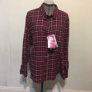 NWT Lee riders  plaid button down Flannel  long sleeve shirt size 3X